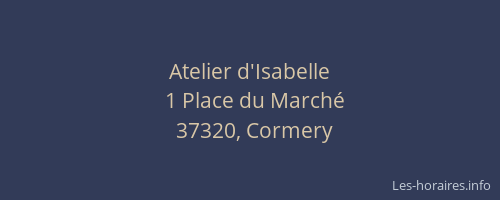 Atelier d'Isabelle