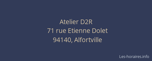 Atelier D2R