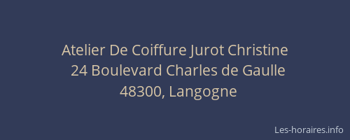 Atelier De Coiffure Jurot Christine