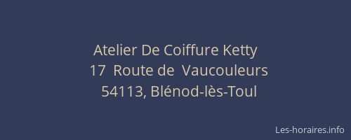 Atelier De Coiffure Ketty
