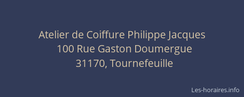 Atelier de Coiffure Philippe Jacques
