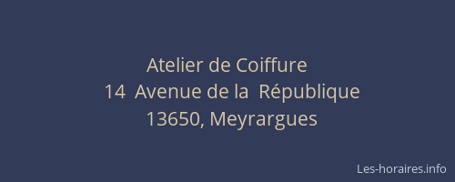 Atelier de Coiffure