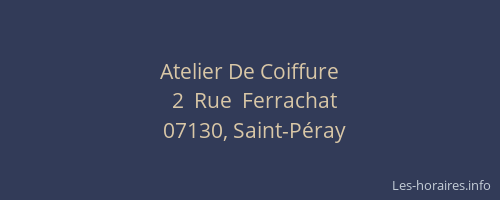 Atelier De Coiffure
