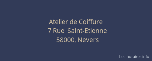Atelier de Coiffure