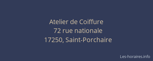 Atelier de Coiffure