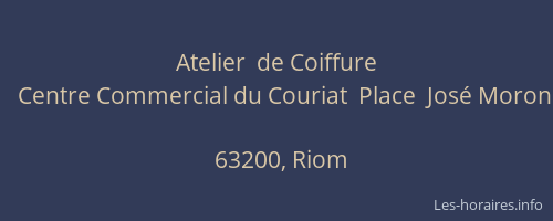 Atelier  de Coiffure