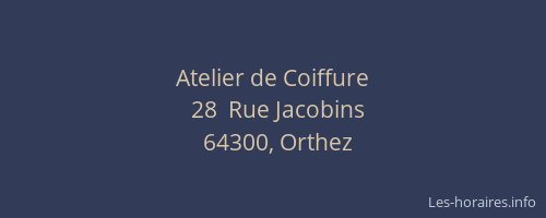 Atelier de Coiffure