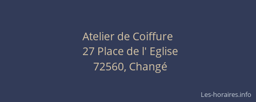 Atelier de Coiffure