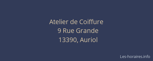 Atelier de Coiffure