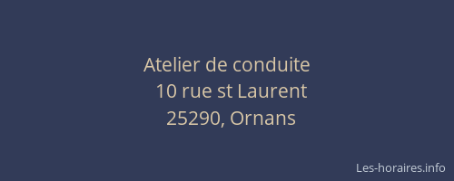 Atelier de conduite