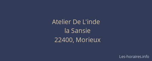 Atelier De L'inde