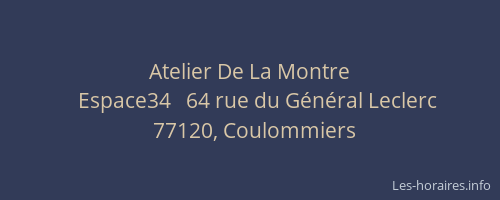 Atelier De La Montre