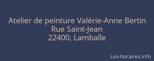Atelier de peinture Valérie-Anne Bertin