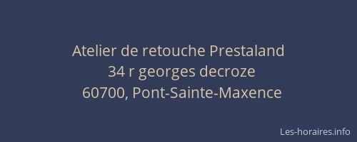 Atelier de retouche Prestaland