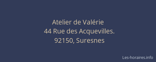 Atelier de Valérie