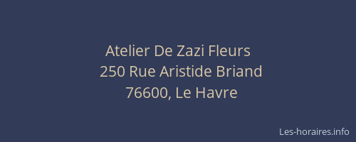 Atelier De Zazi Fleurs