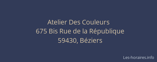 Atelier Des Couleurs