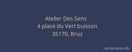 Atelier Des Sens