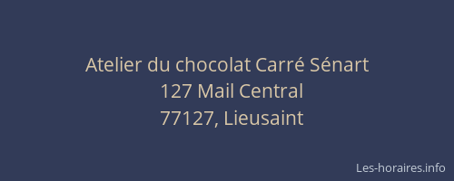 Atelier du chocolat Carré Sénart