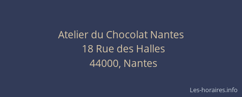 Atelier du Chocolat Nantes