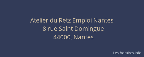 Atelier du Retz Emploi Nantes