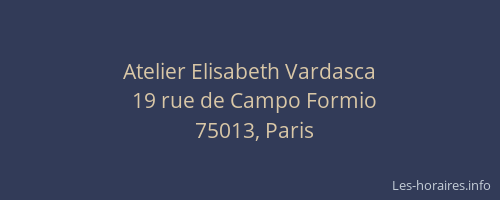 Atelier Elisabeth Vardasca