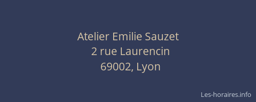 Atelier Emilie Sauzet