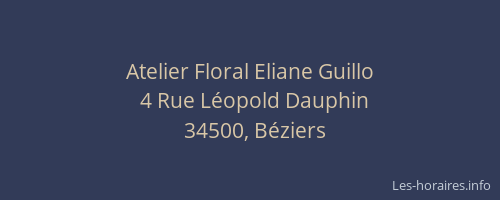 Atelier Floral Eliane Guillo