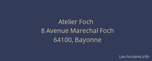 Atelier Foch