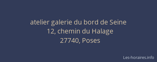 atelier galerie du bord de Seine