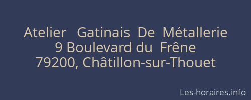 Atelier   Gatinais  De  Métallerie