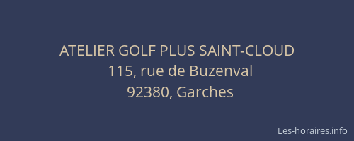 ATELIER GOLF PLUS SAINT-CLOUD