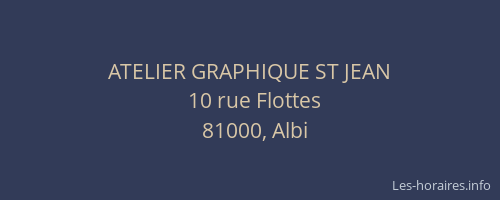 ATELIER GRAPHIQUE ST JEAN