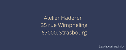 Atelier Haderer