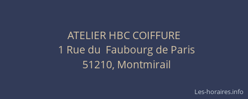 ATELIER HBC COIFFURE