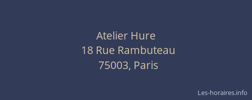 Atelier Hure