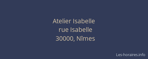 Atelier Isabelle