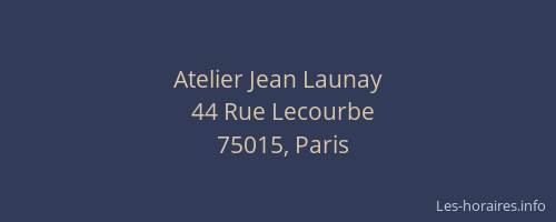 Atelier Jean Launay