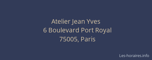 Atelier Jean Yves