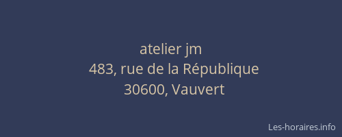 atelier jm