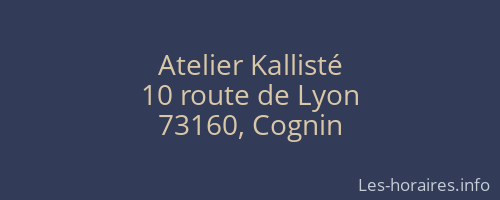 Atelier Kallisté