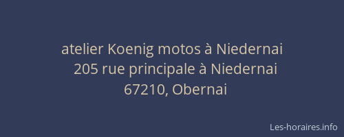 atelier Koenig motos à Niedernai