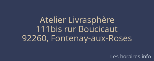 Atelier Livrasphère