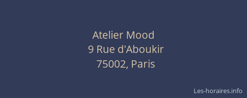 Atelier Mood