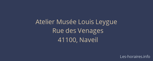Atelier Musée Louis Leygue