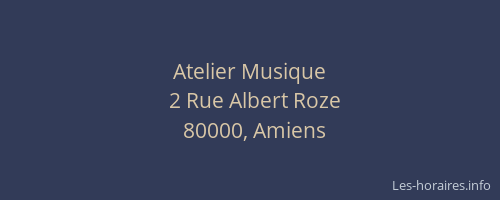 Atelier Musique
