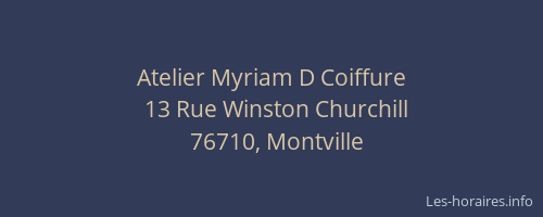 Atelier Myriam D Coiffure