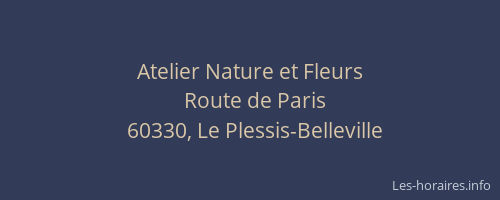 Atelier Nature et Fleurs