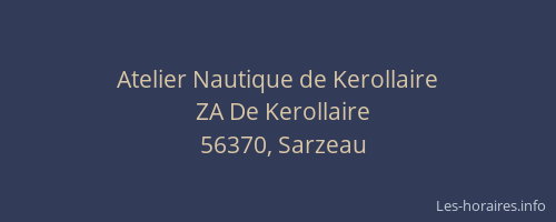 Atelier Nautique de Kerollaire
