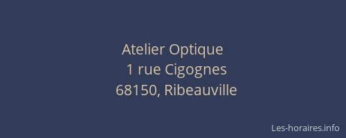 Atelier Optique